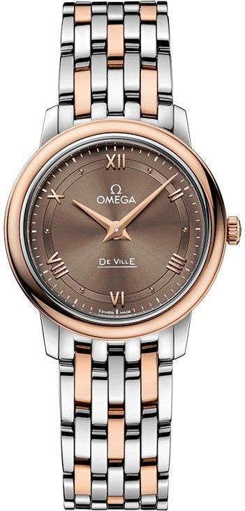 Omega De Ville Prestige Rose Gold & Steel Women's Watch 424.20.27.60.13.001