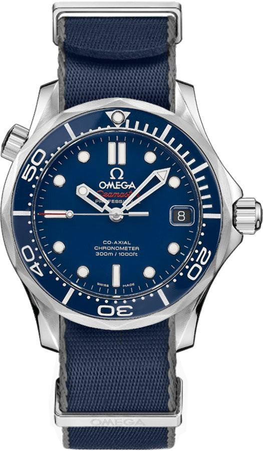 Omega Seamaster Blue Dial & Strap 36.25mm Men's Watch 212.30.36.20.03.001