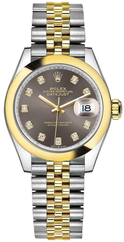 Rolex Datejust 31 Dark Grey Diamond Dial Women's Watch 278243-0022