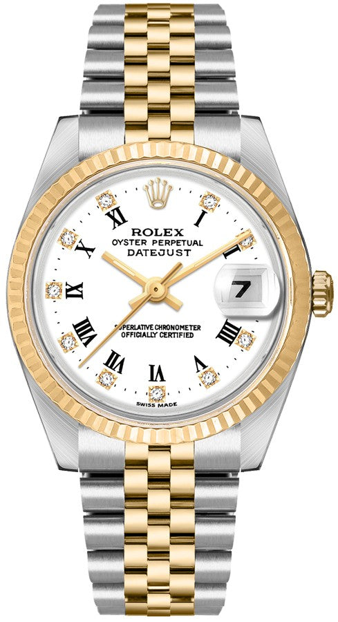 Rolex Datejust 36 Steel & Yellow Gold Unisex Watch 16233