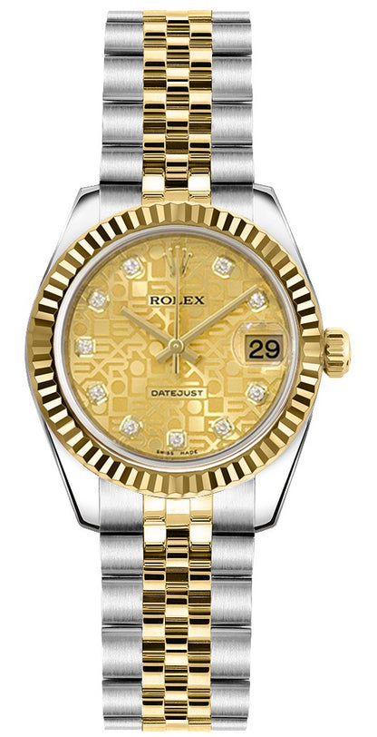 Rolex Lady-Datejust 26 Swiss Women's Watch 179173-0090