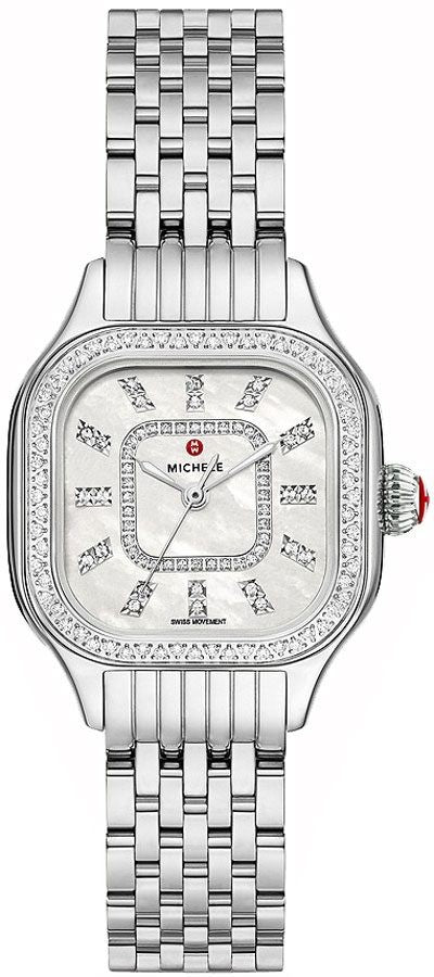 Michele Meggie Diamond Stainless Steel Women's Watch MWW33B000001