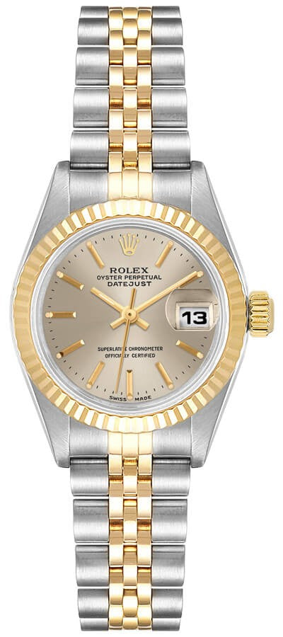 Rolex Lady-Datejust 26 Silver Index Dial Women's Watch 79173