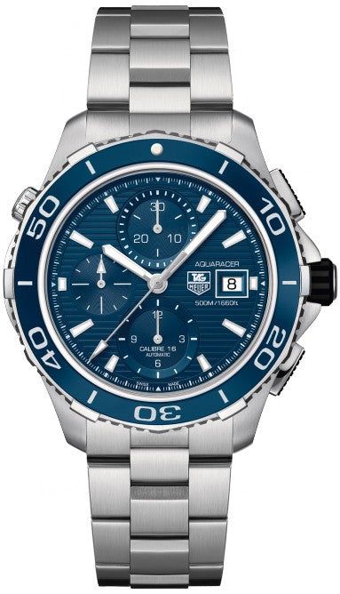 Tag Heuer Aquaracer Chronograph Blue Dial Men's Watch CAK2112.BA0833