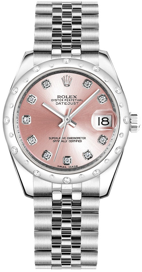 Rolex Datejust 31 Pink Diamond Watch 178344-0023