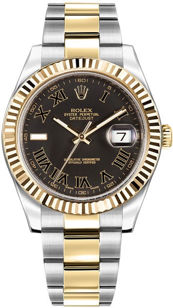 Rolex Datejust II 41 Yellow Gold & Steel Men's Watch 116333