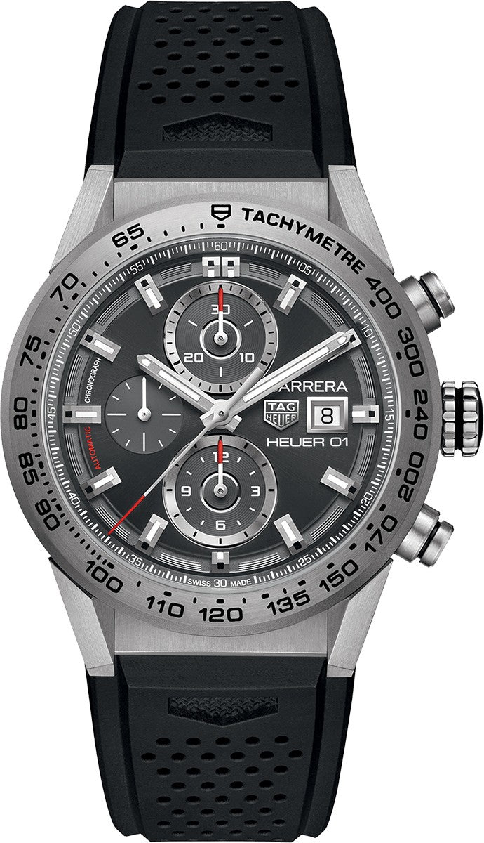 Tag Heuer Carrera Sunray Grey Dial Chronograph Men's Watch CAR208Z.FT6046