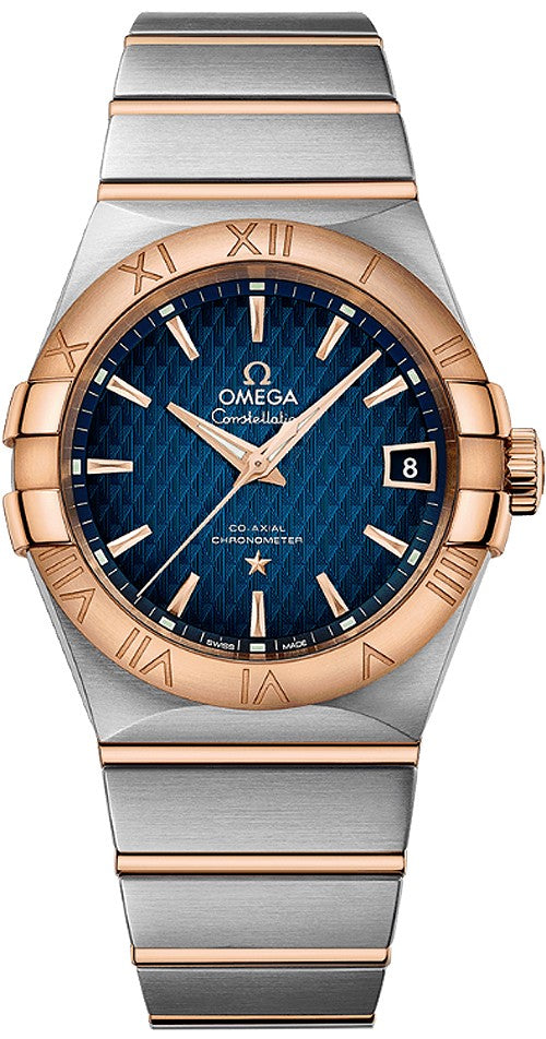 Omega Constellation Blue Dial Luxury Watch 123.20.38.21.03.001