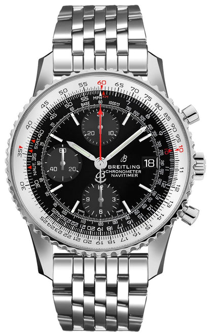 Breitling Navitimer 1 Chronograph 41 Black Dial Steel Men's Watch A13324121B1A1