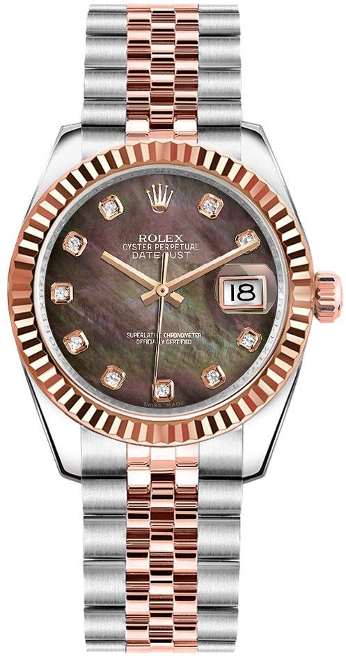 Rolex Datejust 31 Diamond Dial Two Tone Watch 178271