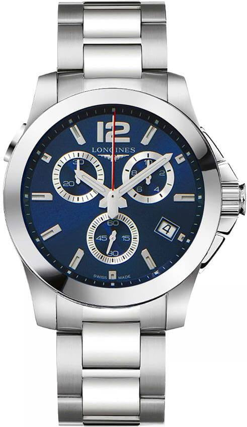 Longines Conquest Chronograph Blue Dial Men's Watch on Sale L3.702.4.96.6