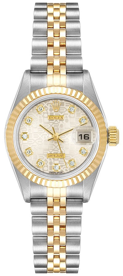 Rolex Lady-Datejust 26 Stainless Steel & Yellow Gold Women's Watch 69173