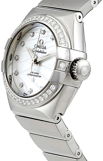 Omega Constellation Diamond 27mm Luxury Women's Watch 123.15.27.20.55.002