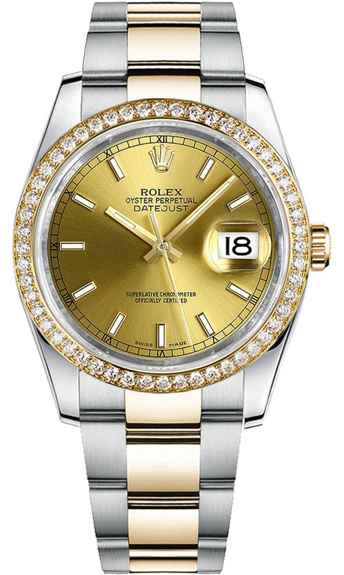 Rolex Datejust 36 Women's Gold Watch 116243