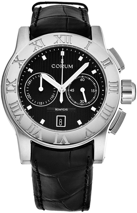 Corum Romvlvs Chronograph Black Dial Men's Watch R984/03549