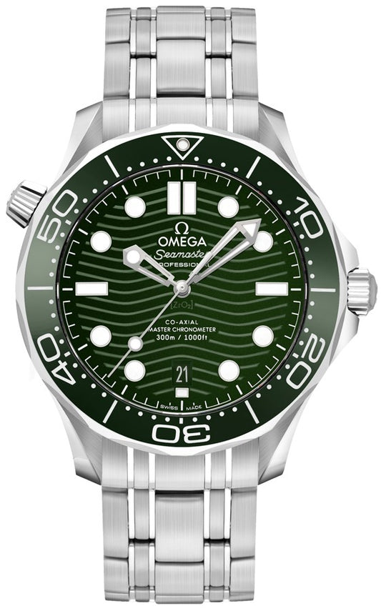 Omega Seamaster Diver 300M Green Dial Men's Watch 210.30.42.20.10.001