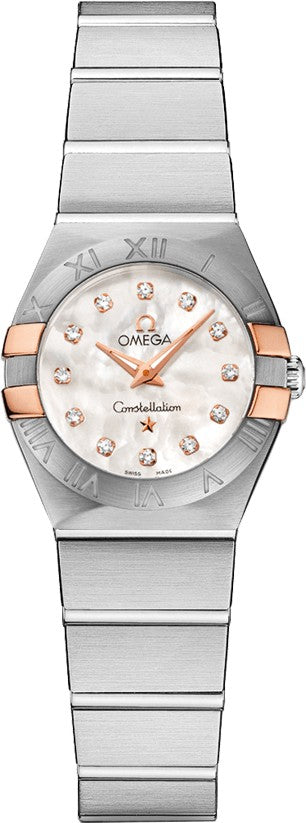 Omega Constellation Diamond Mother of Pearl Dial Women's Watch 123.20.24.60.55.005