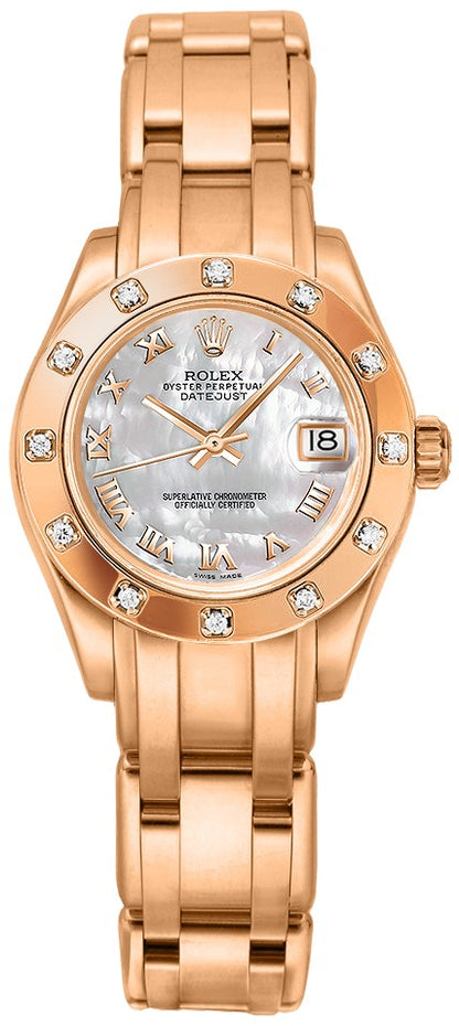 Rolex Pearlmaster 29mm Everose Gold Women's Watch 80315