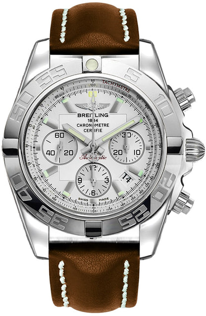 Breitling Chronomat 44 Silver Dial Men's Watch AB011012/G684-438X