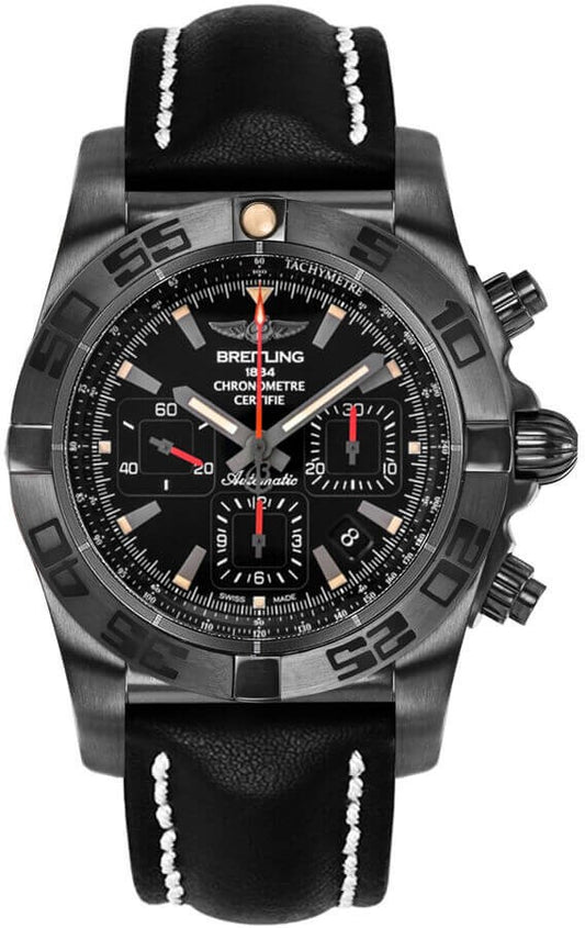 Breitling Chronomat 44 Blacksteel Chronograph Men's Watch MB0111C3/BE35-435X