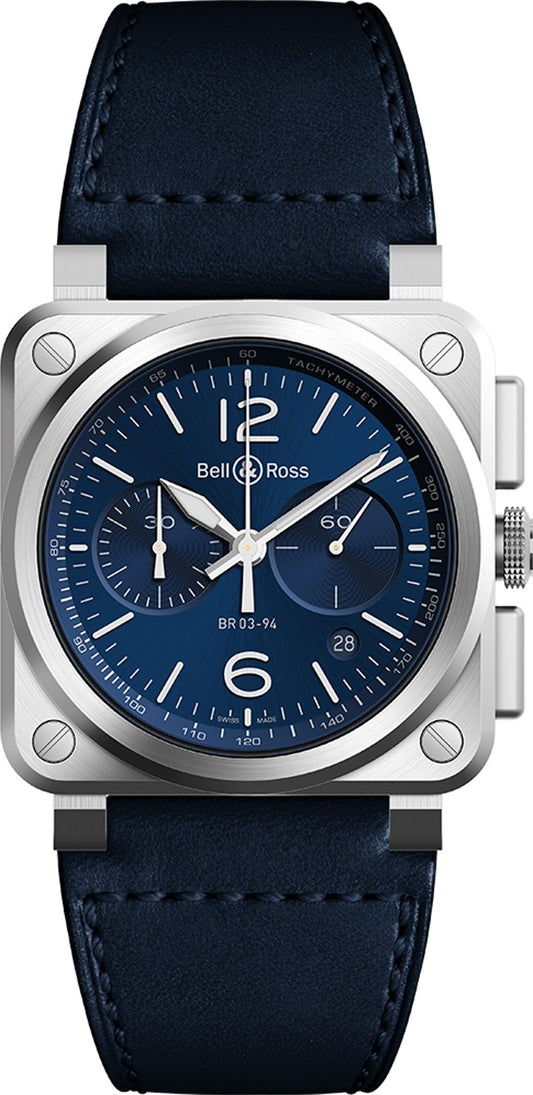 Bell & Ross Aviation Instruments BR0394-BLU-ST/SCA