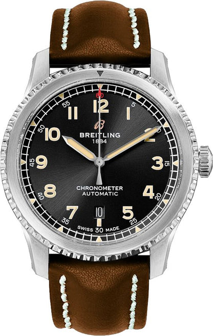 Breitling Aviator 8 Automatic 41 Black Dial Steel Men's Watch A17315101B1X3