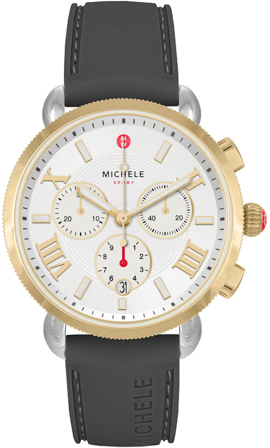 Michele Sporty Sport Sail Two-tone Silver Dial Women's Watch MWW01P000003