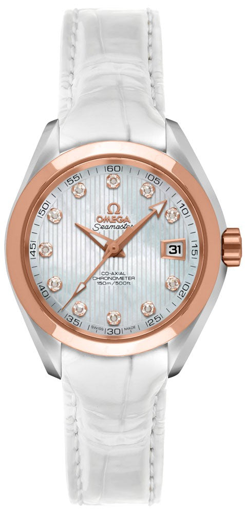 Omega Seamaster Aqua Terra Diamond Luxury Women's Watch 231.23.30.20.55.001