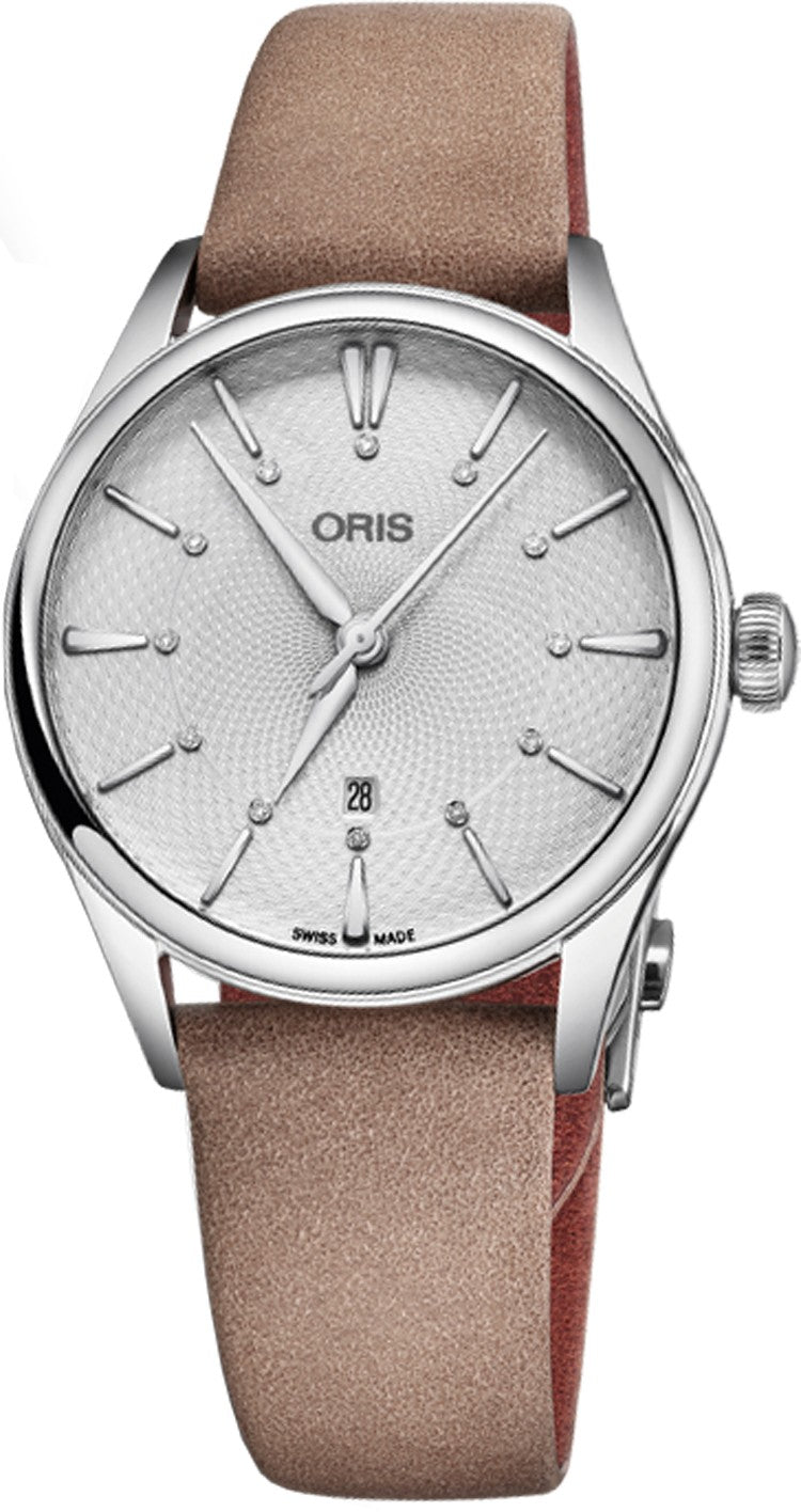 Oris Artelier Date Diamonds 56177244051LS-Beige