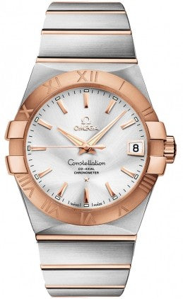 Omega Constellation Steel & 18k Rose Gold Men's Watch 123.20.38.21.02.001