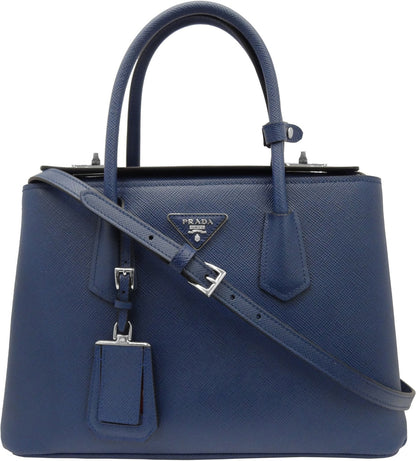 Prada Saffiano Cuir Medium Twin Tote Bag