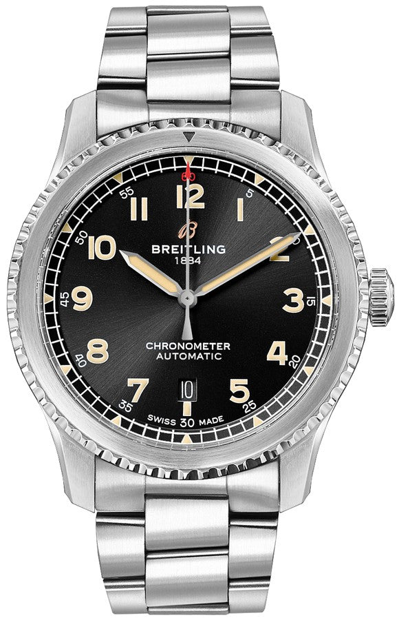 Breitling Aviator 8 Automatic 41 Black Dial Men's Watch A17315101B1A1