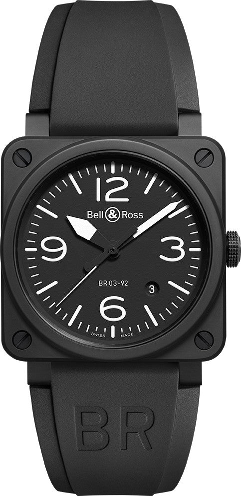 Bell & Ross Aviation Instruments Black Matte Men's Watch BR0392-BL-CE