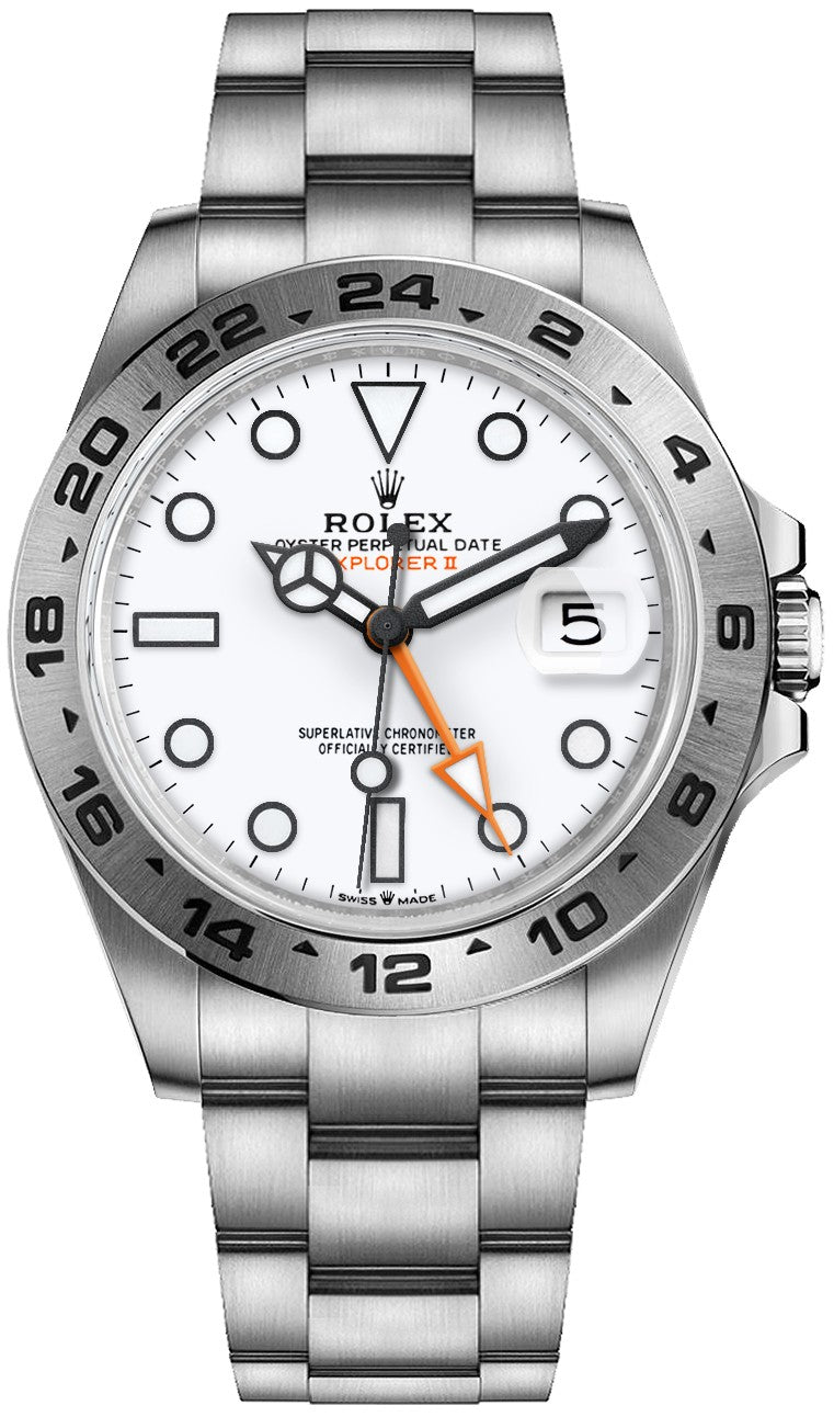 Rolex Explorer II White Dial Oystersteel Oyster Bracelet Men's Watch 226570-0001