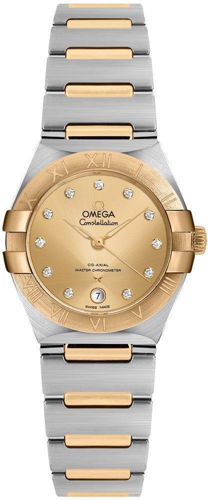 Omega Constellation Manhattan Yellow Gold & Steel Women's Watch 131.20.29.20.58.001