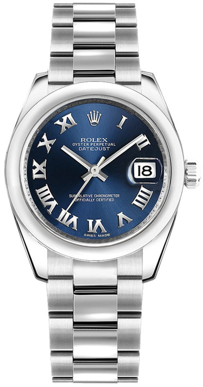 Rolex Datejust 31 Blue Dial Steel Watch 178240-0036