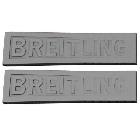 Breitling TwinPro 24mm Grey Rubber Strap 245S