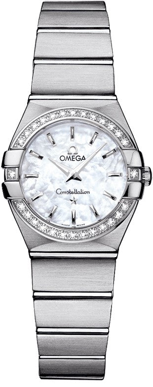 Omega Constellation White Mother of Pearl Dial 24mm Women's Watch 123.15.24.60.05.001