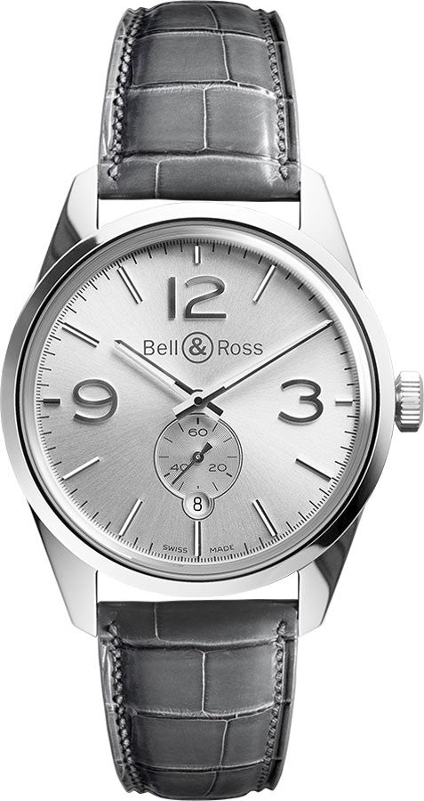 Bell & Ross Vintage Officer BRG123-WH-ST/SCR/2