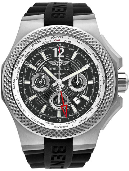 Breitling Bentley GMT Light Body Black Dial Chronograph Men's Watch EB043210/M533-222S