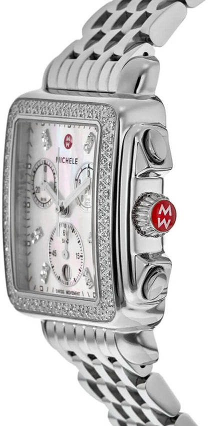 Michele Deco Stainless Steel Diamond Women's Watch MWW06A000775