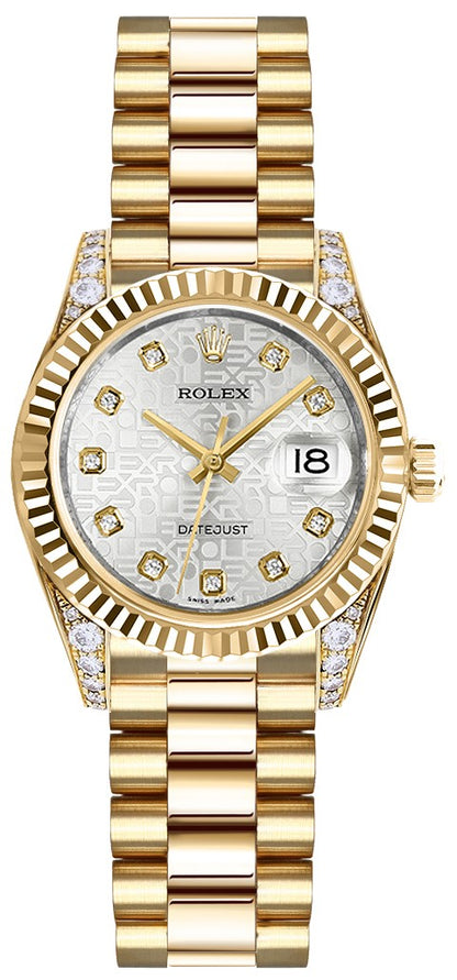 Rolex Lady-Datejust 26 Diamonds Women's Watch 179238