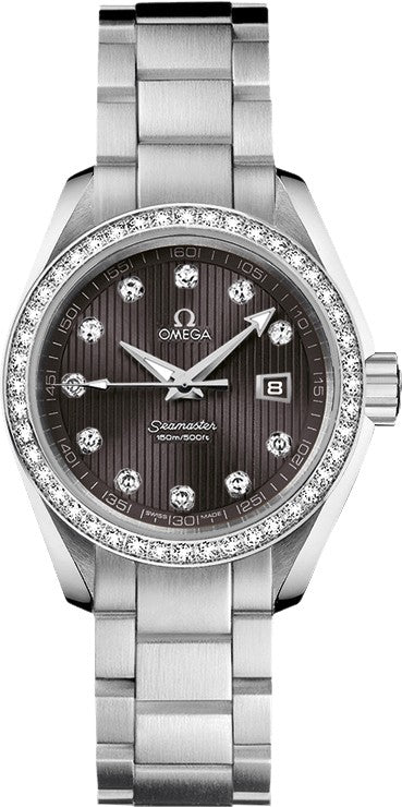 Omega Seamaster Aqua Terra Diamond Ladies Watch 231.15.30.61.56.001