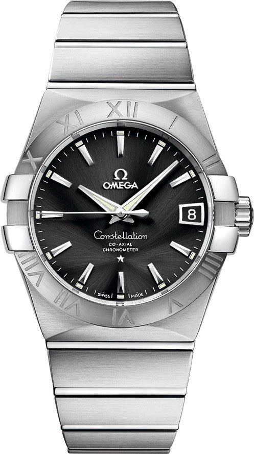 Omega Constellation Black Dial Steel Men's Watch 123.10.38.21.01.001