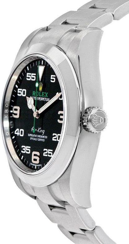 Rolex Oyster Perpetual Air-King Black Dial Men's Watch 116900-0001