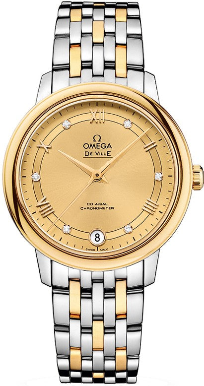 Omega De Ville Prestige Champagne Dial Women's Watch 424.20.33.20.58.002