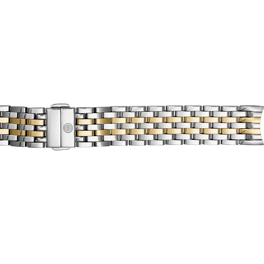 Michele 18mm Stainless Steel & Yellow Gold Bracelet MS18GA285048