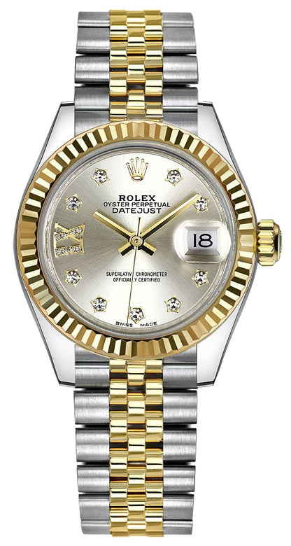 Rolex Lady-Datejust 28 Yellow Gold & Steel Women's Watch 279173-0003