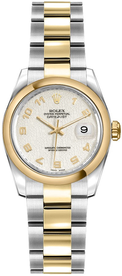 Rolex Lady-Datejust 26 Ivory Dial Women's Watch 179163