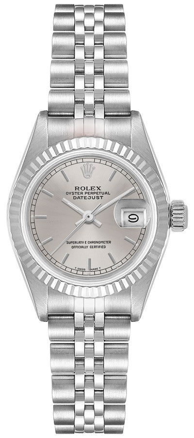 Rolex Lady-Datejust 26 Silver Dial Women's Watch 69174